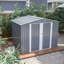 Remise de rangement extérieure, remise en métal toutes saisons avec portes verrouillables, remise à outils pour le jardin, le patio, la cour arrière, la pelouse