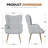 Pureza Upholstered Wingback Chair-793981959