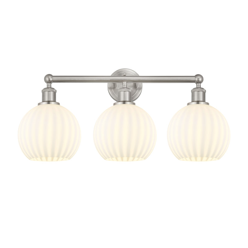 Bharata 3 - Light Dimmable Vanity Light, Satin Nickel