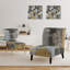 Fauteuil de chambre Gold Glamour Squares II