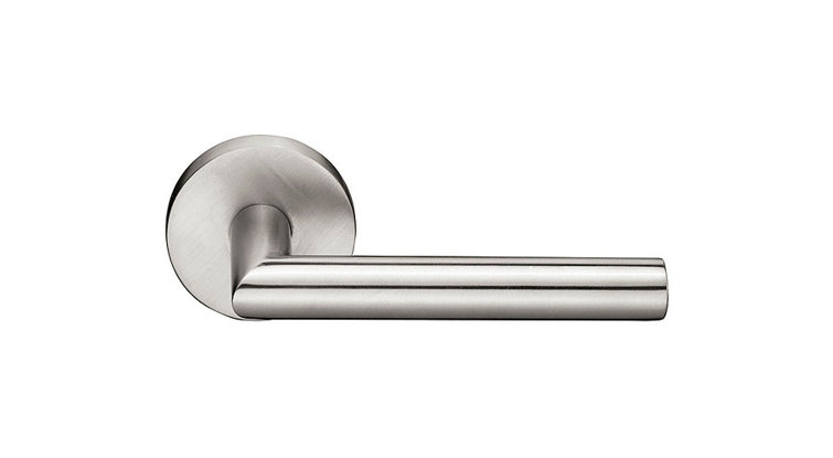 Stuttgart Round Double Dummy Door Lever with Square Rosette