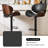 Bentwood Swivel Adjustable Height Bar Stools, Faux Leather Upholstered Barstools with Metal Frame (Set of 4, Gray)-237294382-260516751
