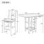 Ensembles de table de salle à manger en bois peu encombrants avec rangement, conception moderne pour les petites cuisines