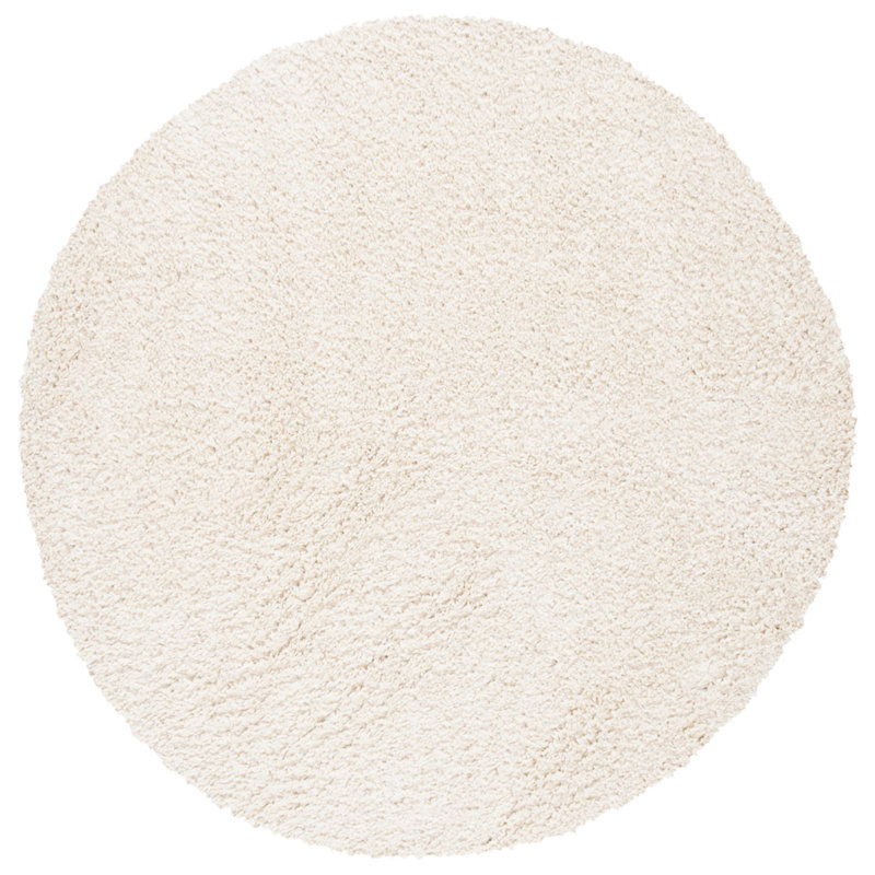 Peake Shag, Ivory, Round 160 cm
