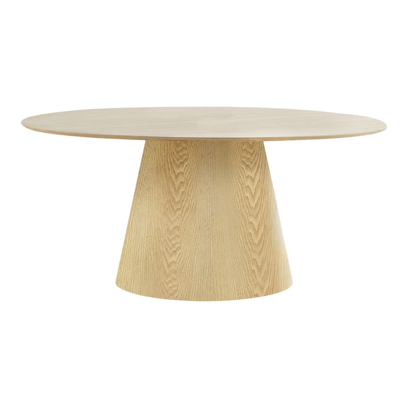 Chabely Ash Round Dining Table, Natural, 75" H x 160" W x 90" D