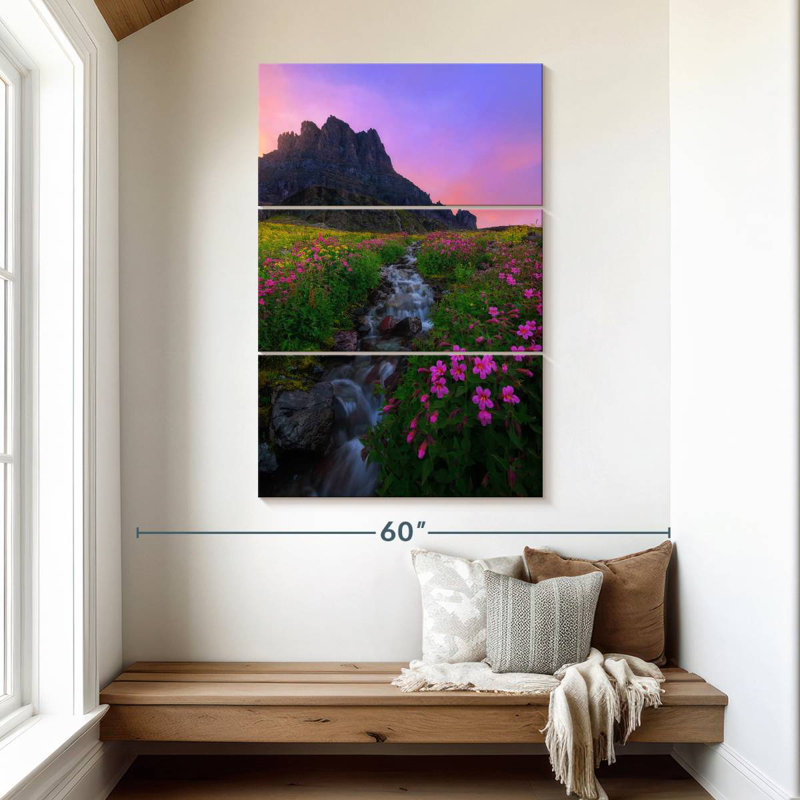 Alvord Scenic Flower Field, H 50 po x l 32 po