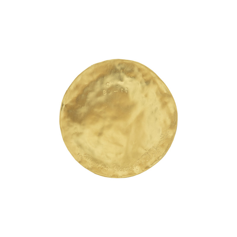 Cast Oil Drum Wall Discs, Gold Leaf, Set of 4