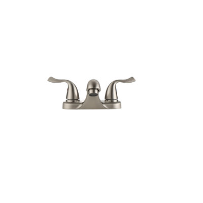 Robinet de salle de bain central en nickel brossé 4 pouces, robinet en alliage de zinc à deux poignées avec cartouche en céramique, 1,2 gal / min