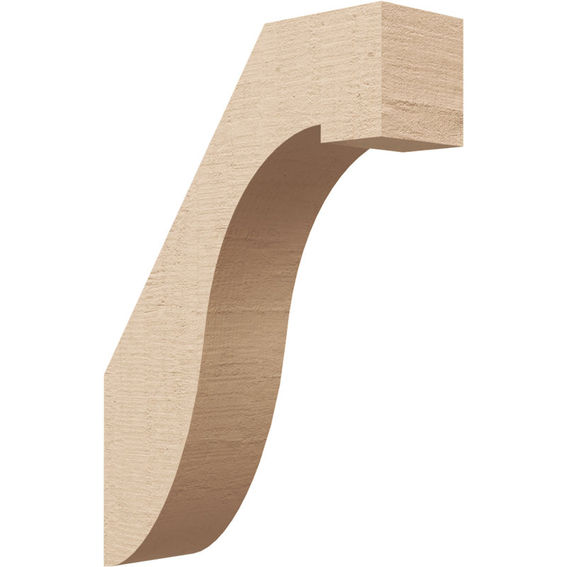 Attelle pour genoux Del Monte Timberthane en cèdre brut, l 3 po x P 10 po x H 14 po, brun clair, H 14 po x l 3 po x P 10 po