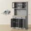 Armoire de cuisine autoportante de 71 po de hauteur
