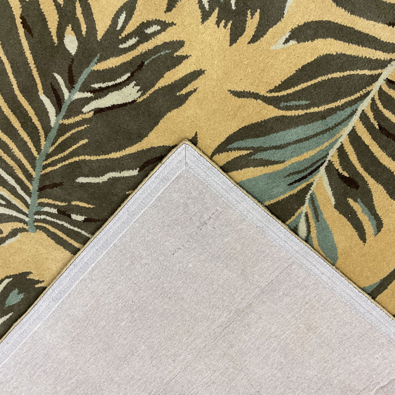 Wool Floral Indoor Rug, Rectangle 8' x 11'