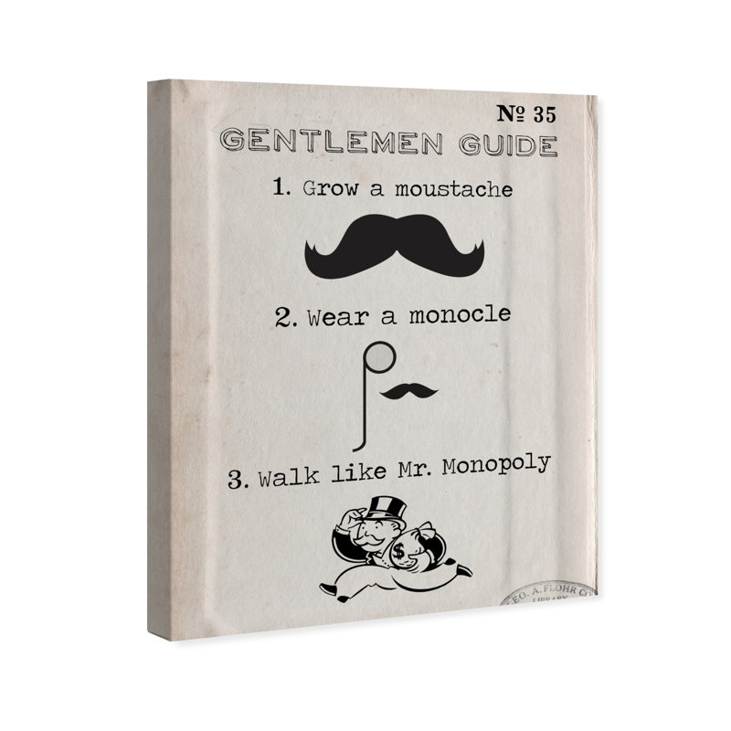 Gentlemen Guide - Impression sur toile, H 36 po x l 30 po