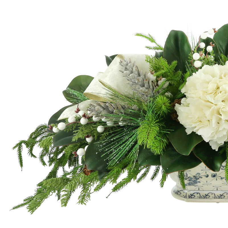 Hydrangea Arrangement in Vase