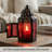 Moroccan Candle Lantern Decorative Candle Holder Lamp for Table or Hanging, Ramadan Decorations, Weddings, Indoor Home Decor, Outdoor Patio or Porch (Set of 2)-656086467-656086466