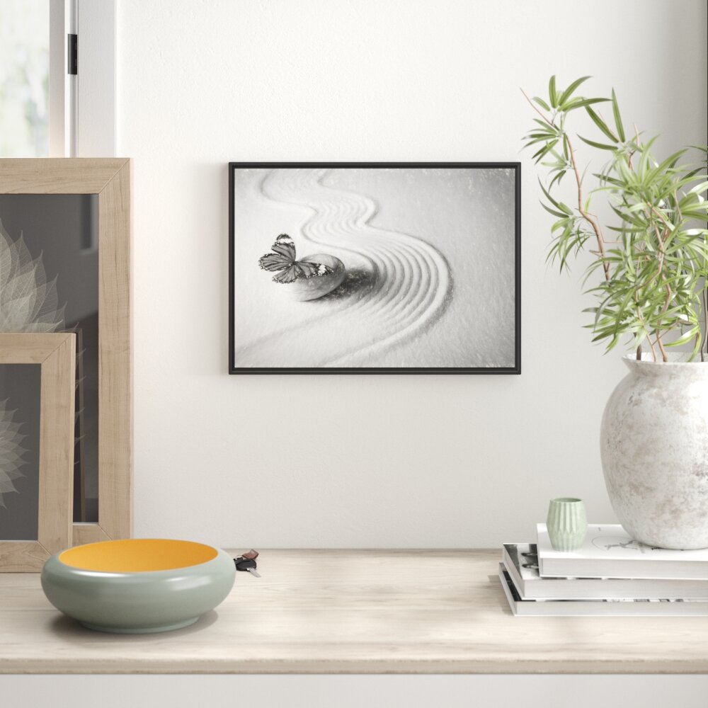 Gerahmter Fotodruck Zen Butterfly Art