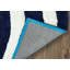 Tapis bleu marine / blanc pur Fitts-2022551694