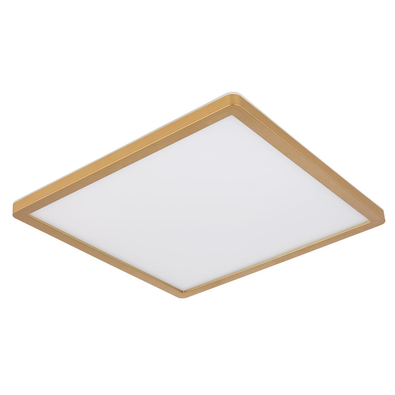 Plastic LED Flush Mount, Brass