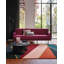 Hand Tufted Area Rug in Red/Blue-1231590983