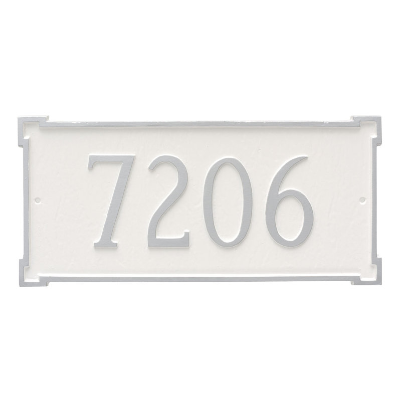 Plaque d'adresse sur 1 ligne New Yorker, Oui