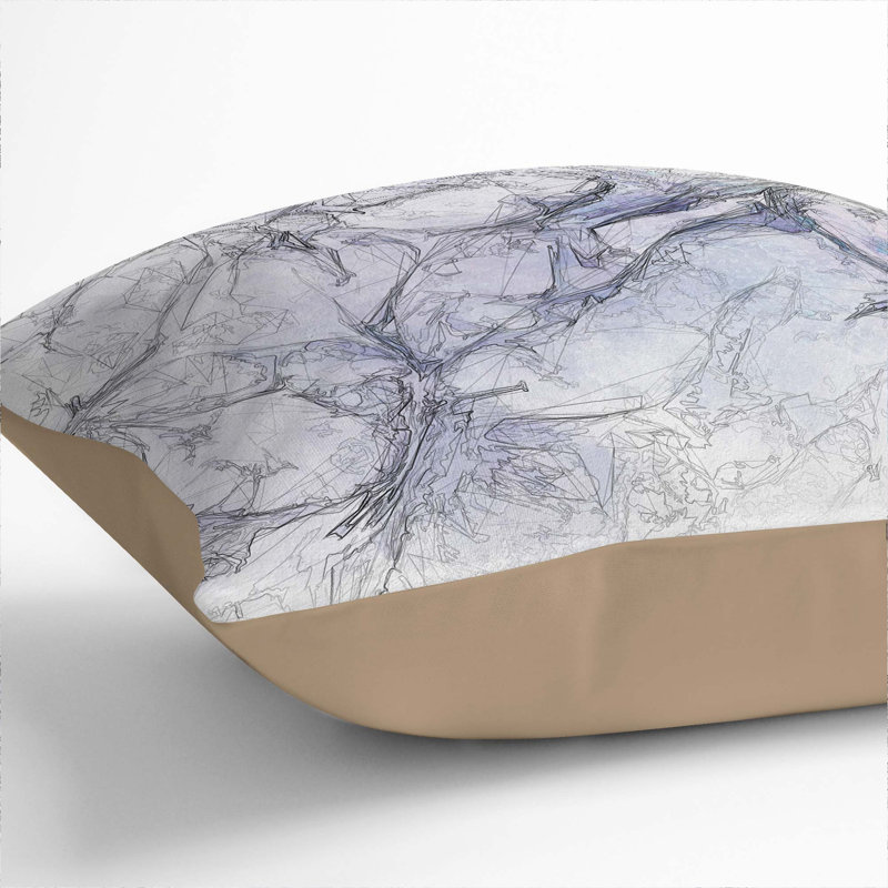 Square Throw Cushion, Stone, 40cm H x 40cm W x 15cm D