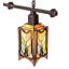 48" Long Cottage Mission 3 Light Island Pendant