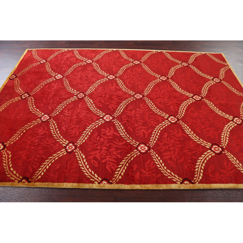 Tapis népalais en laine noué à la main 6 x 9