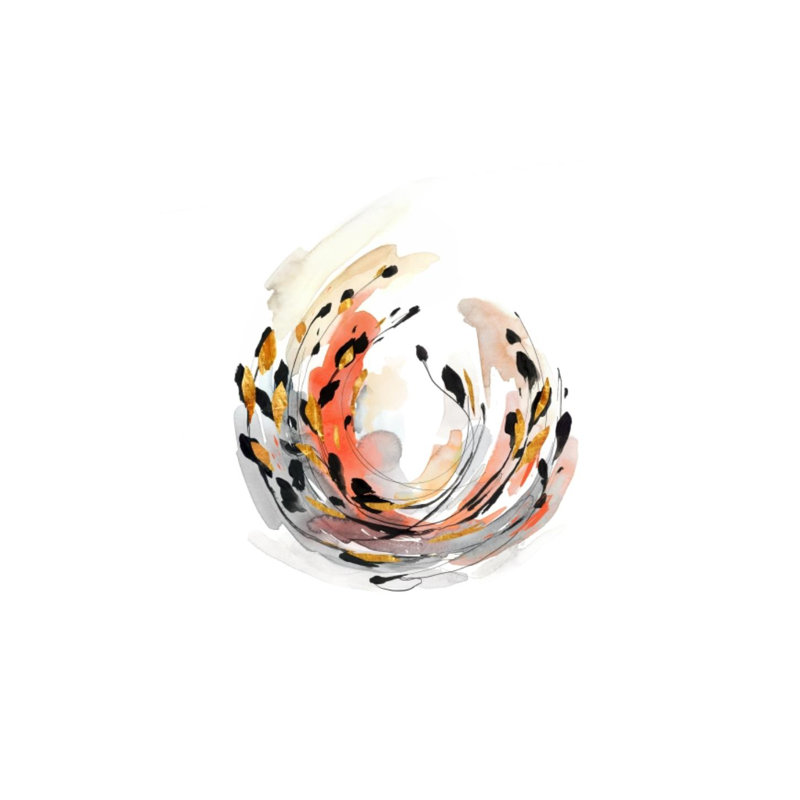 Flower Nest II Print by Elena Carlie, Gild Gold, 36" H x 36" W x 1.5" D