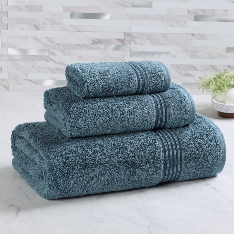 Ensemble de serviettes de bain 3 pièces Oleg Heritage, Saphire