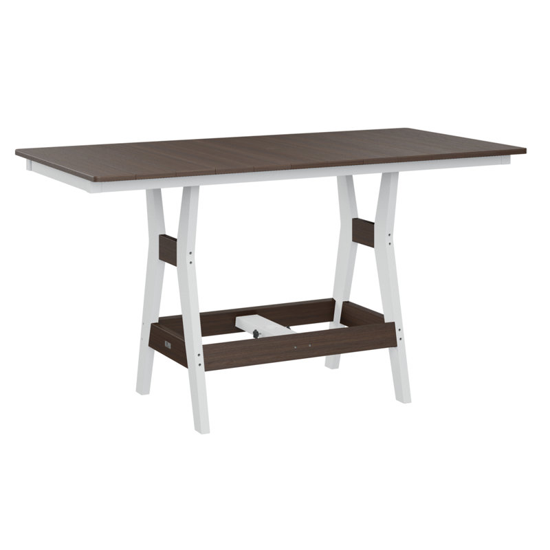 Table rectangulaire à hauteur de comptoir Camden, H 35,5 po x l 66 po x P 33 po, Imbuia
