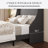 Bowdoin Modern Linen Upholstered Wingback Platform Bed with Wooden Slats-47617073-47617079