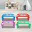 Ensemble de 4 tables de chevet en plastique pour enfants avec poches latérales et rangement latéral pour enfants