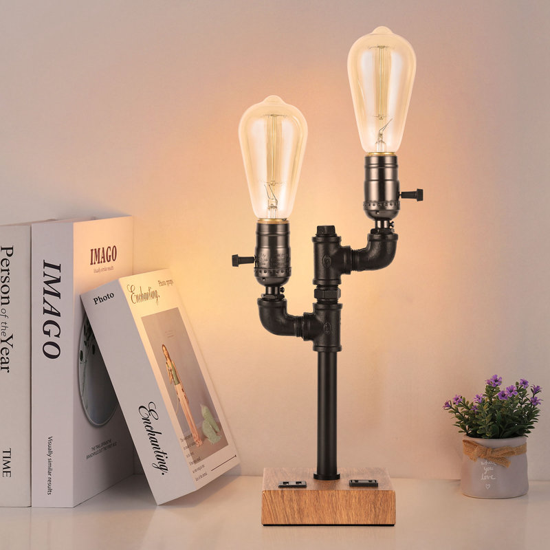 Lampe de bureau noire 11,4 po Anuoluwa