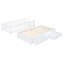 Lit de jour simple blanc avec garde-corps et tiroirs, structure durable et 2 lits blancs stables-1977676819-1977676817