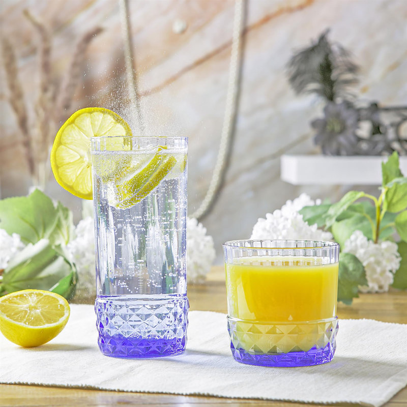 America '20s Whisky Glasses, Blue, 6, 300mL