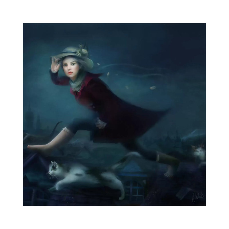 Felidae 1 Piece Wrapped Canvas Wall Art, 45.72 cm H x 45.72 cm W x 1.91 cm D