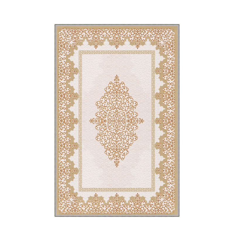 Stylish Hall Carpet (3.3 x 6.6 ft), 100% Polyester, 0.3 in Pile Height | Antibacterial, Non-Slip PVC Felt Dot Underside | Machine Washable, 3D Digital Print, Durable & Easy to Clean | Perfect for Entryway & Living Areas