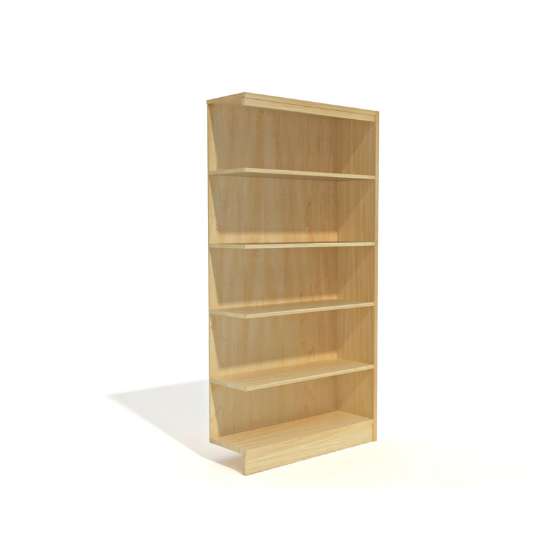 Bibliothèque standard Durecon, Chêne Naturel, (Quatre tablettes) H 60 po x l 36 po x P 12 po