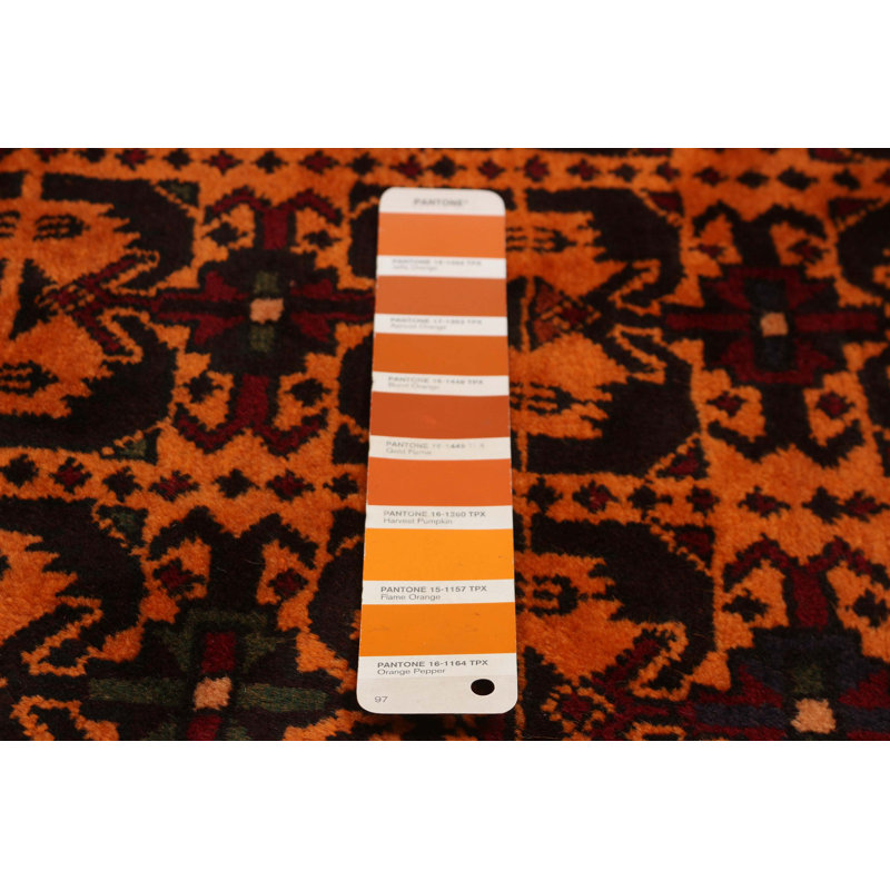 Teimani Orange Rug 4'4" x 6'9"