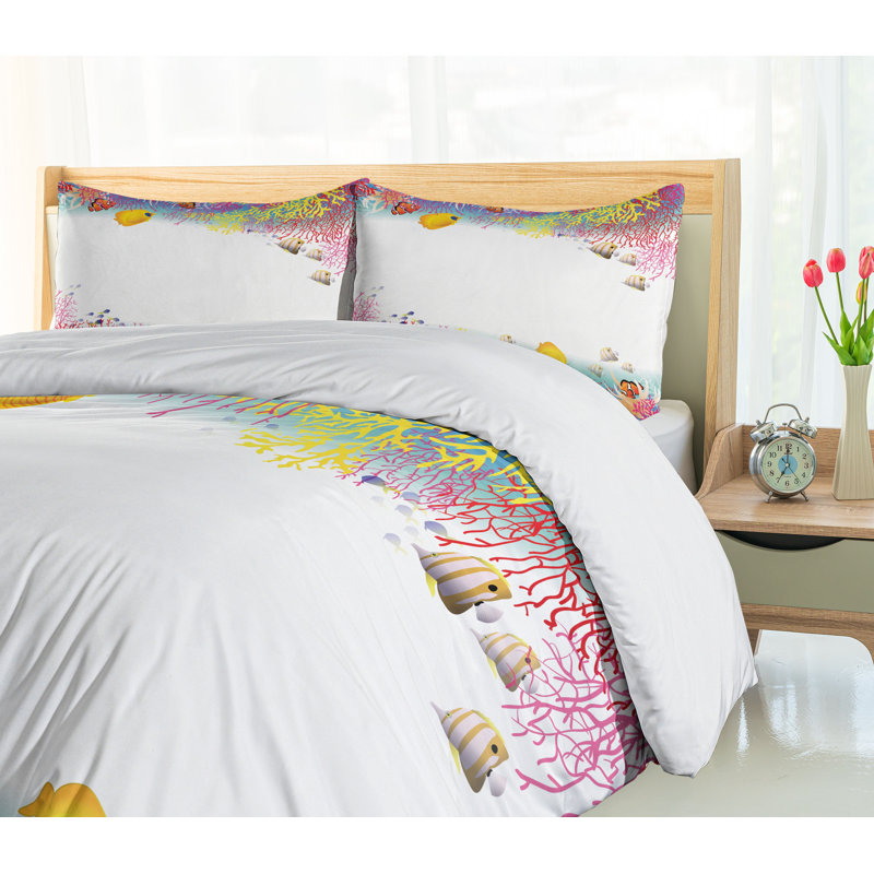 Farmhouse Coastal Duvet Cover, King