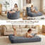 Matelas en polyester en fausse fourrure de lapin, matelas pliable à double usage