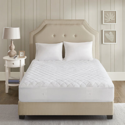 Protège-matelas chauffant en microfibre avec traitement d'humidité 3M