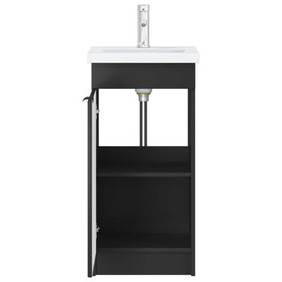 Single Bathroom Vanity with Ceramic Basin