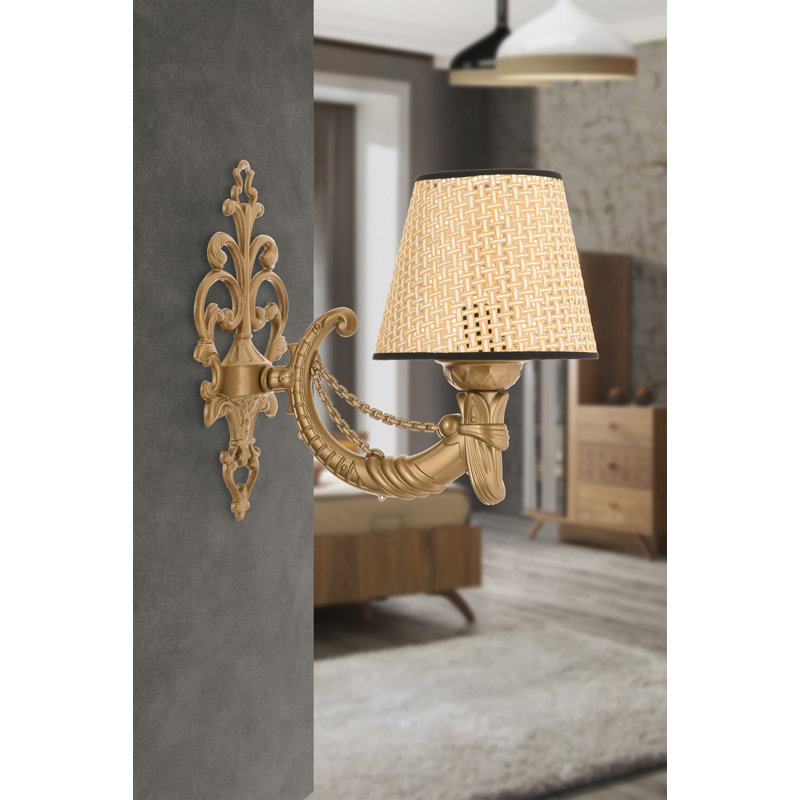 Lampe murale, Doré