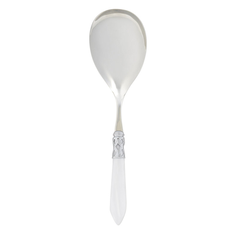 Aladdin Stainless Steel Serving Spoon, Brilliant White