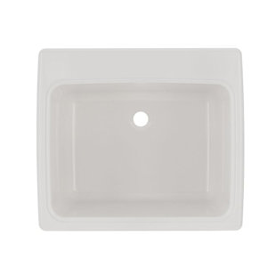 Solid Surface 25" x 22" Drop-In/Undermount Laundry Sink