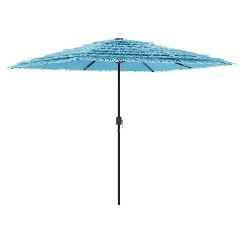 Beach Parasol, 248cm H x 248cm W x 248cm D, Blue / White / Grey