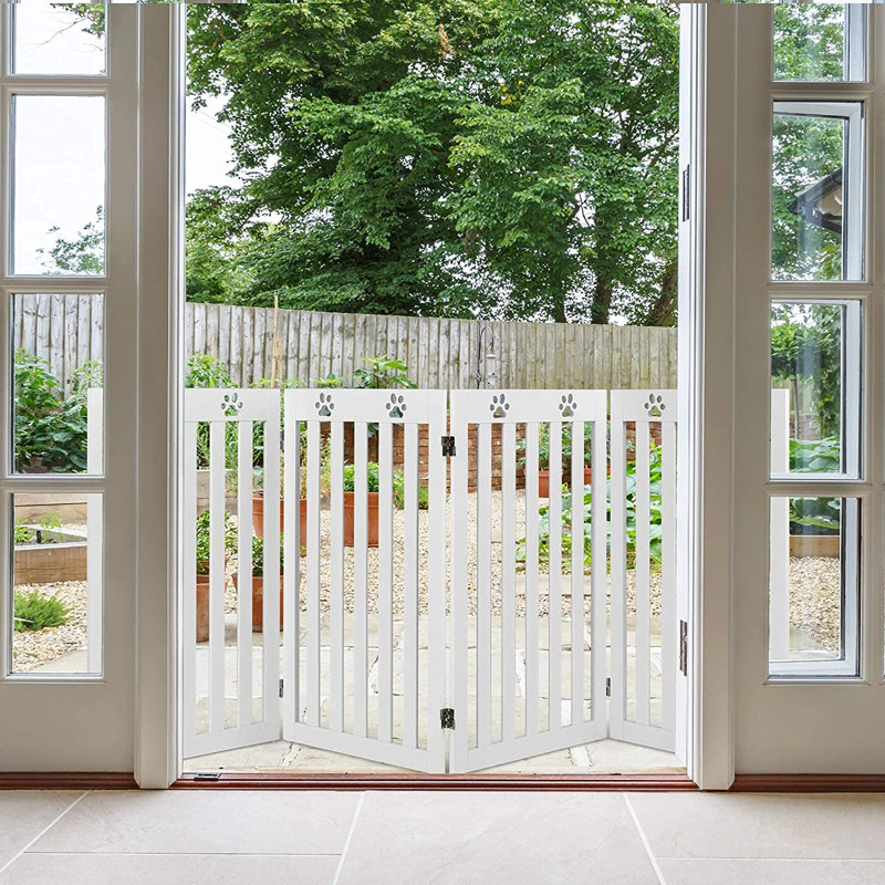 Lysette Wood Free Standing Pet Gate