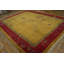 Tapis antique antique, art déco, floral, ivoire, beige, crème, blanc, rouge des années 1920