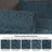 Aspen Floral Scalloped Edge Cotton Blend Coverlet / Bedspread with Sham Set-1861085160-1861085155