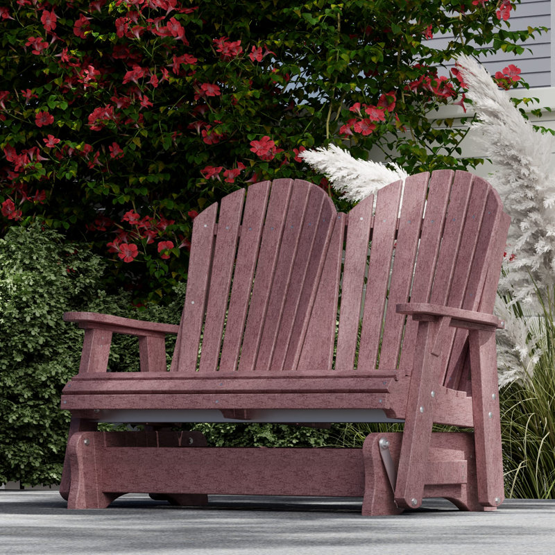 Fauteuil oscillant double Heritage, Bois de cerisier